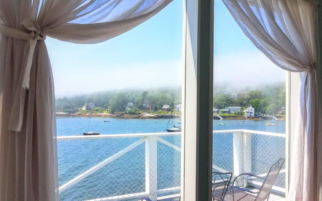 View of Boothbay from Seanook master bedroom